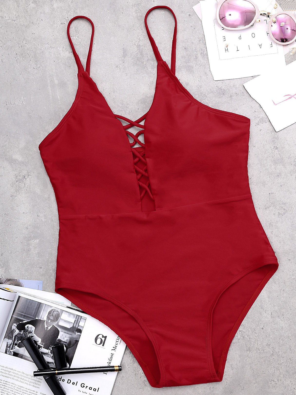 Custom Ladies V-Neck One-Pieces