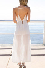 NEW FEELING Womens White Maxi Dresses