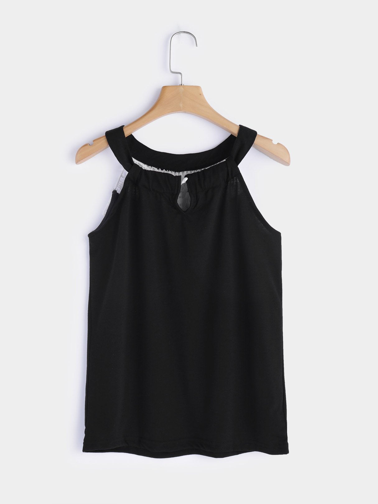 NEW FEELING Womens Black Camis