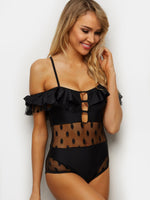 ODM Ladies Short Sleeve One-Pieces Swimwears