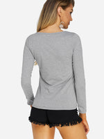 NEW FEELING Womens Grey T-Shirts