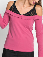 NEW FEELING Womens Pink T-Shirts
