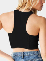 NEW FEELING Womens Black Camis