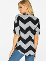 NEW FEELING Womens Striped T-Shirts