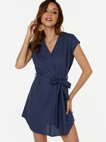 OEM Ladies Navy Mini Dresses
