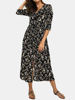 OEM Ladies Black V-Neck Dresses