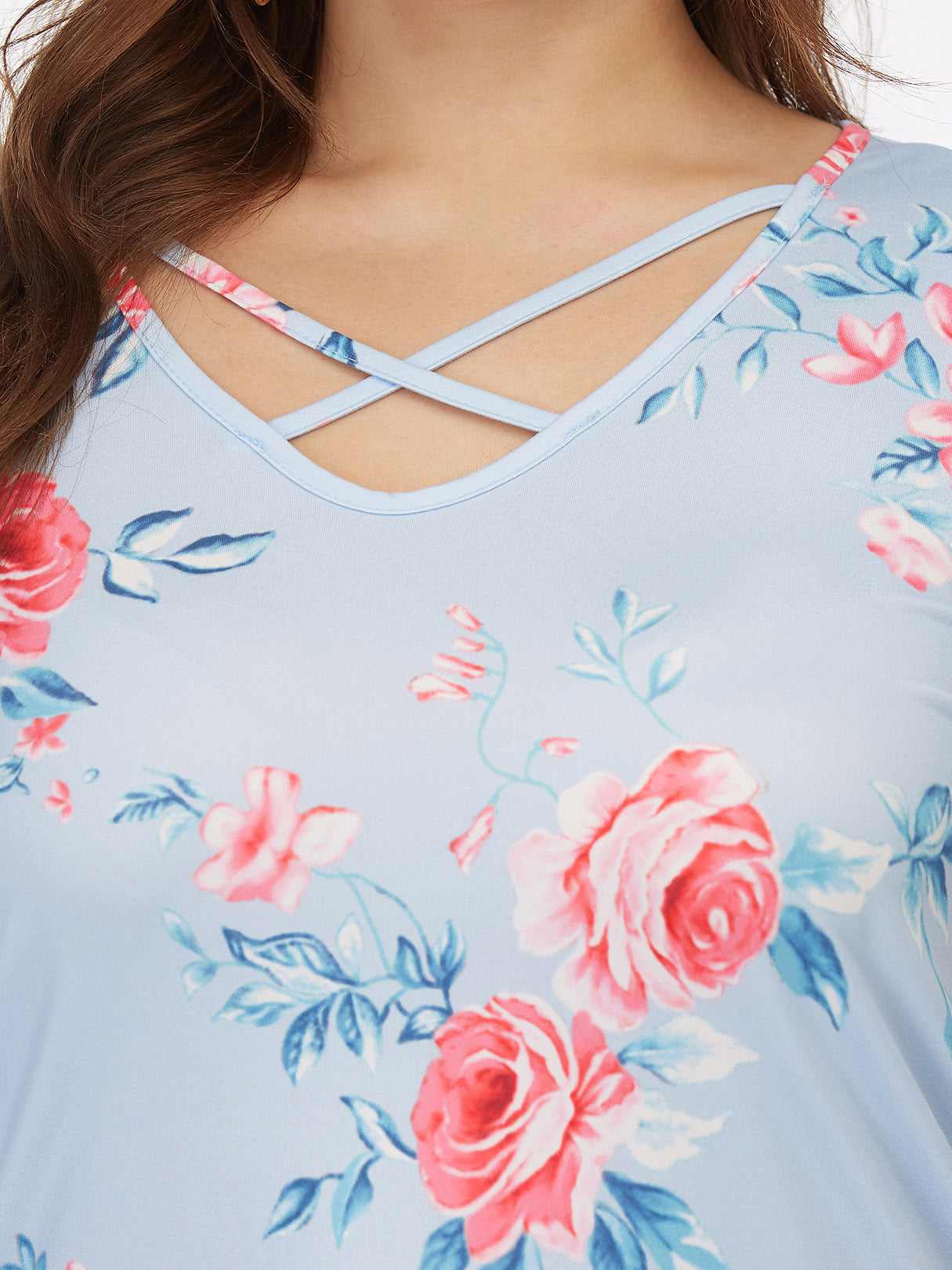 ODM Ladies Short Sleeve Plus Size Tops