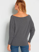 NEW FEELING Womens Grey T-Shirts
