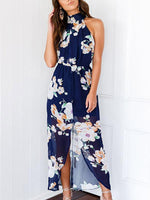 OEM Ladies Navy Maxi Dresses