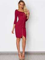 OEM ODM Womens 3/4 Sleeve Sexy Dress