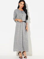 OEM Ladies Grey Maxi Dresses