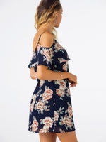 NEW FEELING Womens Navy Floral Dresses