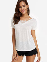 OEM Ladies White T-Shirts