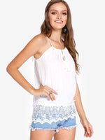 OEM Ladies White Camis