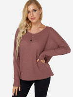 NEW FEELING Womens Rust T-Shirts
