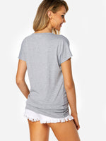NEW FEELING Womens Grey T-Shirts