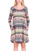 ODM Ladies Long Sleeve Casual Dresses