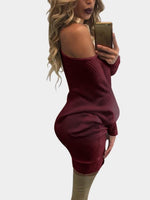 NEW FEELING Womens Burgundy Mini Dresses