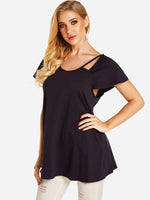 OEM Ladies Dark Purple T-Shirts