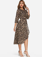 ODM Ladies 3/4 Sleeve Midi Dress