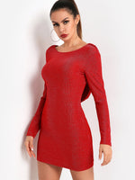 NEW FEELING Womens Red Bodycon Dresses
