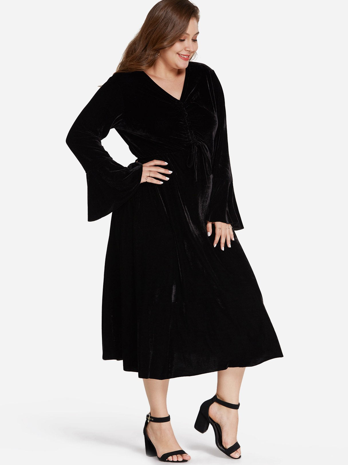 OEM ODM Womens Long Sleeve Plus Size Dress
