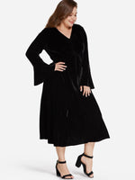 OEM ODM Womens Long Sleeve Plus Size Dress