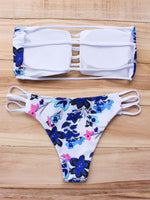 NEW FEELING Womens White Bikinis