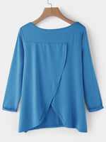 NEW FEELING Womens Blue T-Shirts
