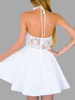 NEW FEELING Womens White Sexy Dresses