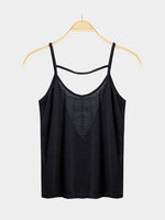 NEW FEELING Womens Black Camis