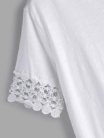 OEM Ladies White Plus Size Tops