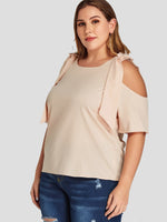 OEM Ladies Nude Plus Size Tops