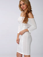 OEM Ladies White Mini Dresses