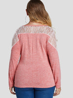 NEW FEELING Womens Pink Plus Size Tops