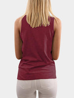 NEW FEELING Womens Burgundy T-Shirts