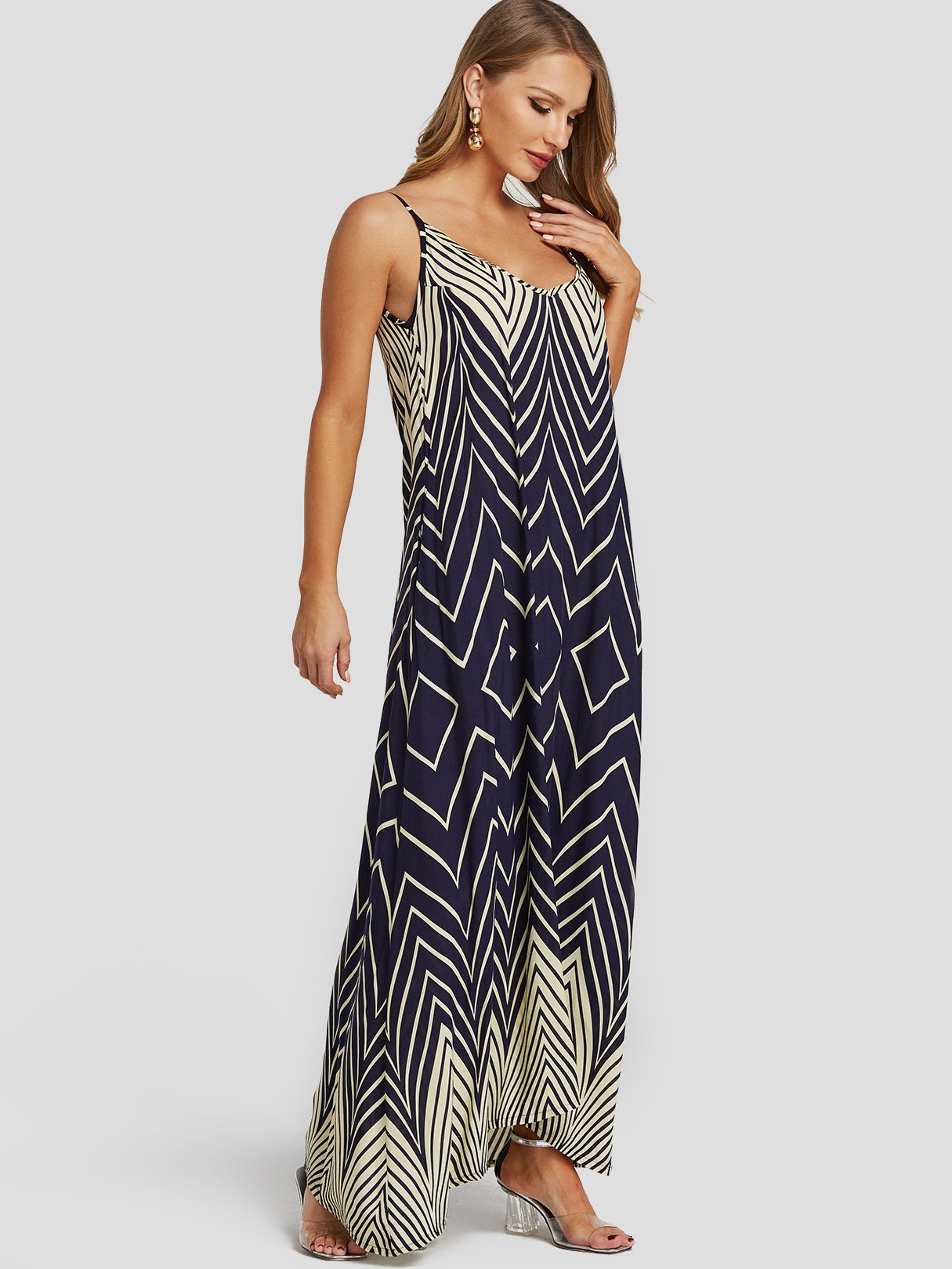 Custom Purple Black And White Dress