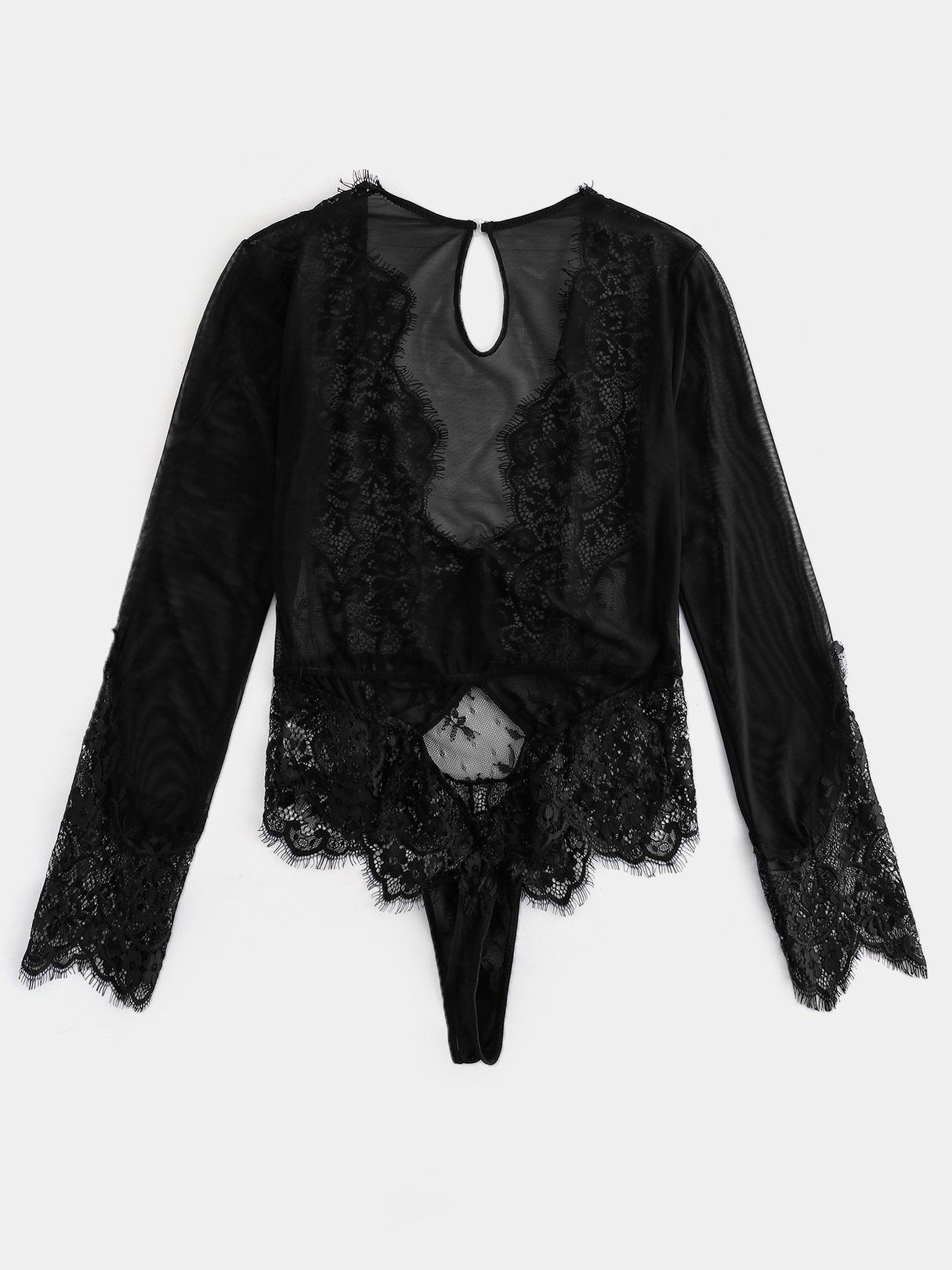 NEW FEELING Womens Black Plus Size Intimates