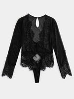 NEW FEELING Womens Black Plus Size Intimates