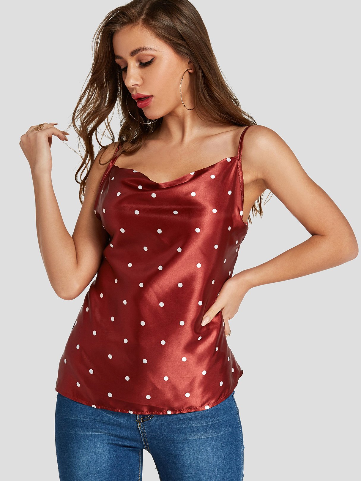 OEM Ladies Burgundy Camis