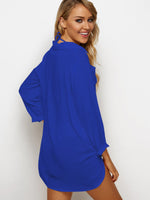 NEW FEELING Womens Royal Cover-Ups