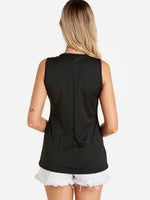 NEW FEELING Womens Black Camis