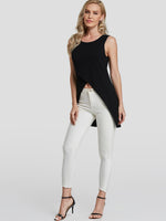 NEW FEELING Womens Black Camis