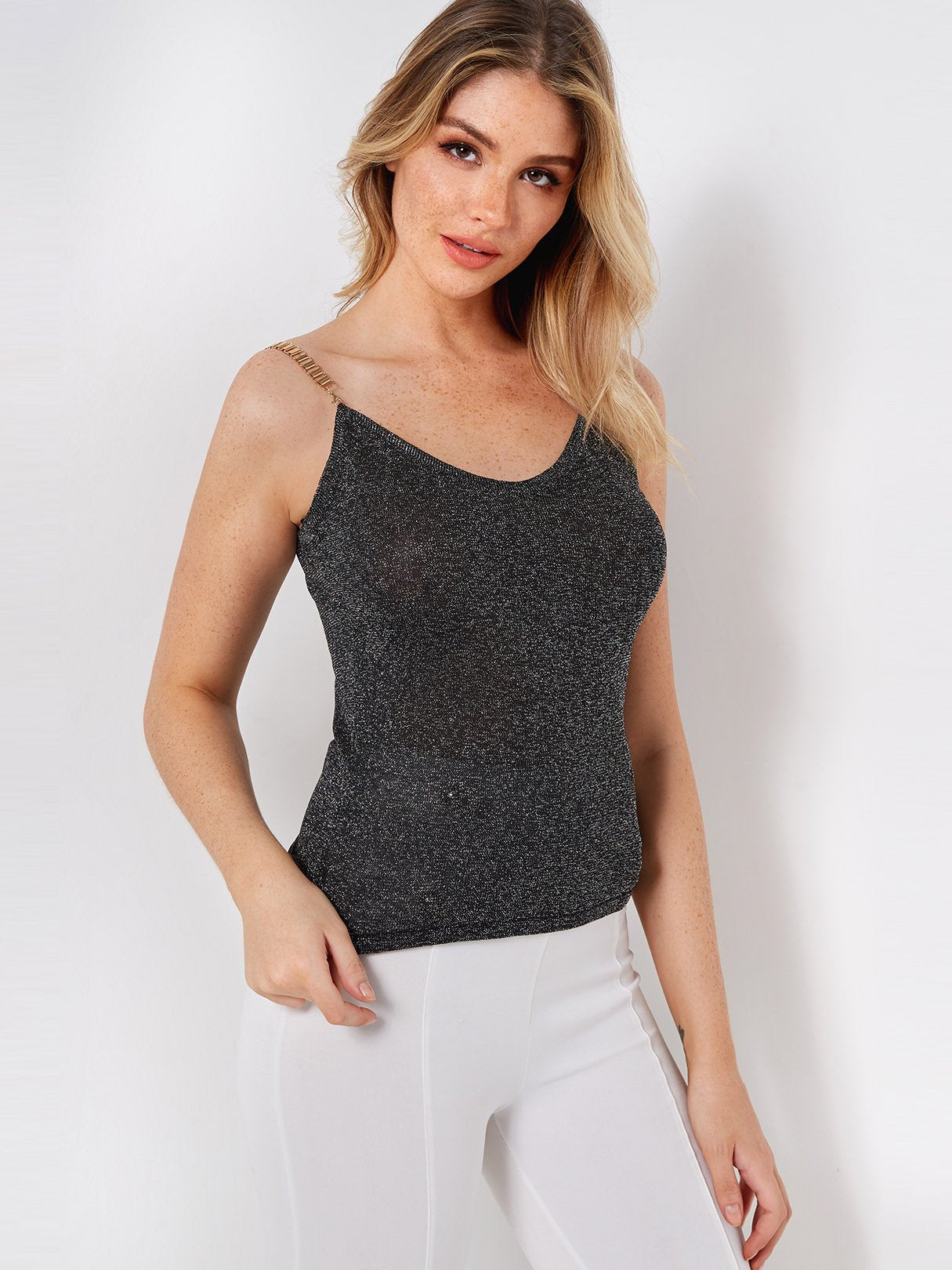 Custom Blue And White Striped Top Ladies