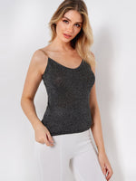 Custom Blue And White Striped Top Ladies