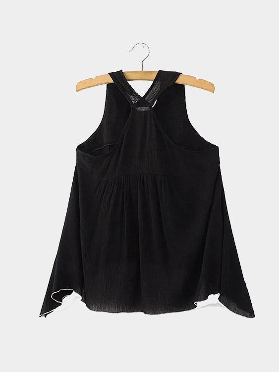 NEW FEELING Womens Black Camis