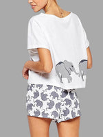 NEW FEELING Womens White T-Shirts