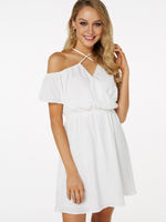 OEM Ladies White Casual Dresses