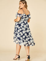 ODM Ladies Short Sleeve Plus Size Dress