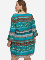 NEW FEELING Womens Green Plus Size Dresses